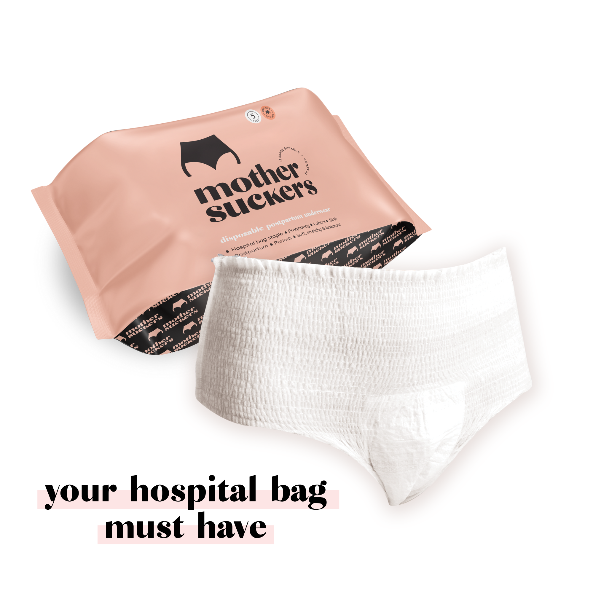 ONE SIZE | Mother Suckers Disposable Briefs - 5 pack